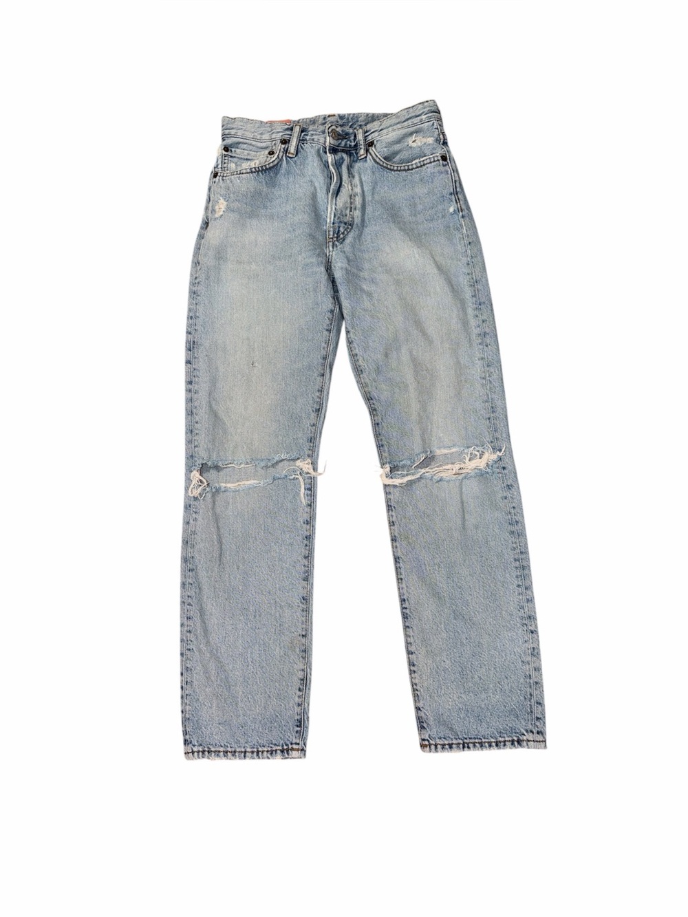 ACNE STUDIO Vintage Y2K Distressed Straight Leg Jeans, Size 26